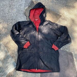 50s 60s Sun Valley Blizzard Cloth Full Chain Zippers Medium Windbreaker Jacket